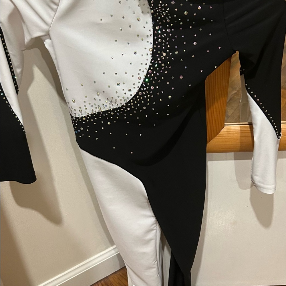 Elegant Black and White Jazz Costume.